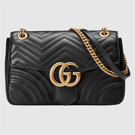 gucci marmont negra|Gucci Marmont black hardware.